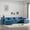 6 Seat Blue, variant on DTTRA 103" Oversized Modular Sectional Sofa with Movable Ottoman, 4-Seater L-Shaped Chenille Cloud Couch with Double Cushions & Pillow Top Arms for Living Room Apartment, White
