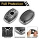 thumbnail image 4 of Funda de Llave de Coche de Silicona TPU de 3 Botones con Borde Plateado Gris para Mercedes-Benz A/B/C/E/G/K/M/R/S/V/W/X - Funda de Control Remoto de 3 Botones, 4 of 6