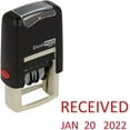 thumbnail image 2 of Received - ExcelMark Self-Inking Rubber Date Stamp - Compact Size - Red Ink, 2 of 5