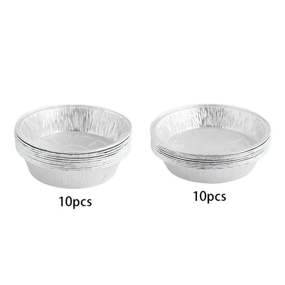ACDANC 2Pcs Foil Pans Food-Contact Safe Aluminum Foil One-Piece Molded Foil