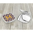thumbnail image 3 of Letter M Football Purple and Gold Compact Mirror CJ1064-MSCM, 3 of 4