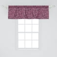 thumbnail image 2 of Ambesonne Pink Zebra Window Valance, Savannah Art Pattern, 54" X 18", Black Pink Pale Mauve, 2 of 3