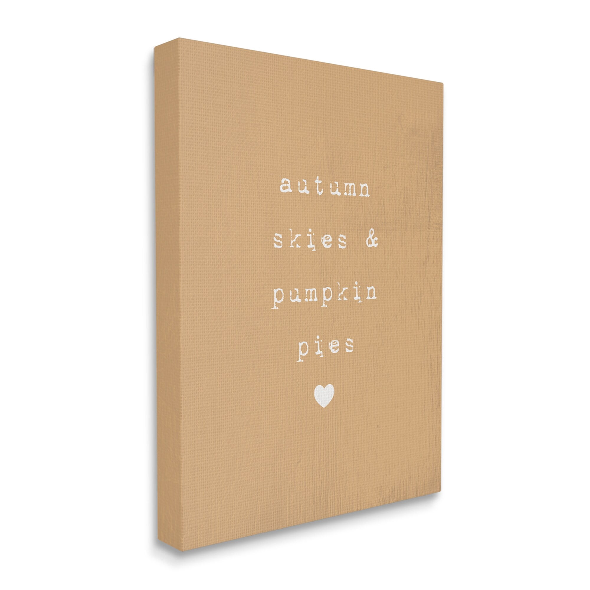Stupell Industries Autumn Skies Pumpkin Pies Phrase Over Orange, 36 x 48,Design by Daphne Polselli