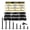 Black, variant on 220 PCS #8 Truss Head Black Wood Screws Assortment Kit, High Hardness Wood Screws Set, Phillips Drive Assorted Screws, Contain 8 Size (2”,1-5/8”,1-1/2”,1-1/4”,1”,3/4”,5/8”,1/2”), Black