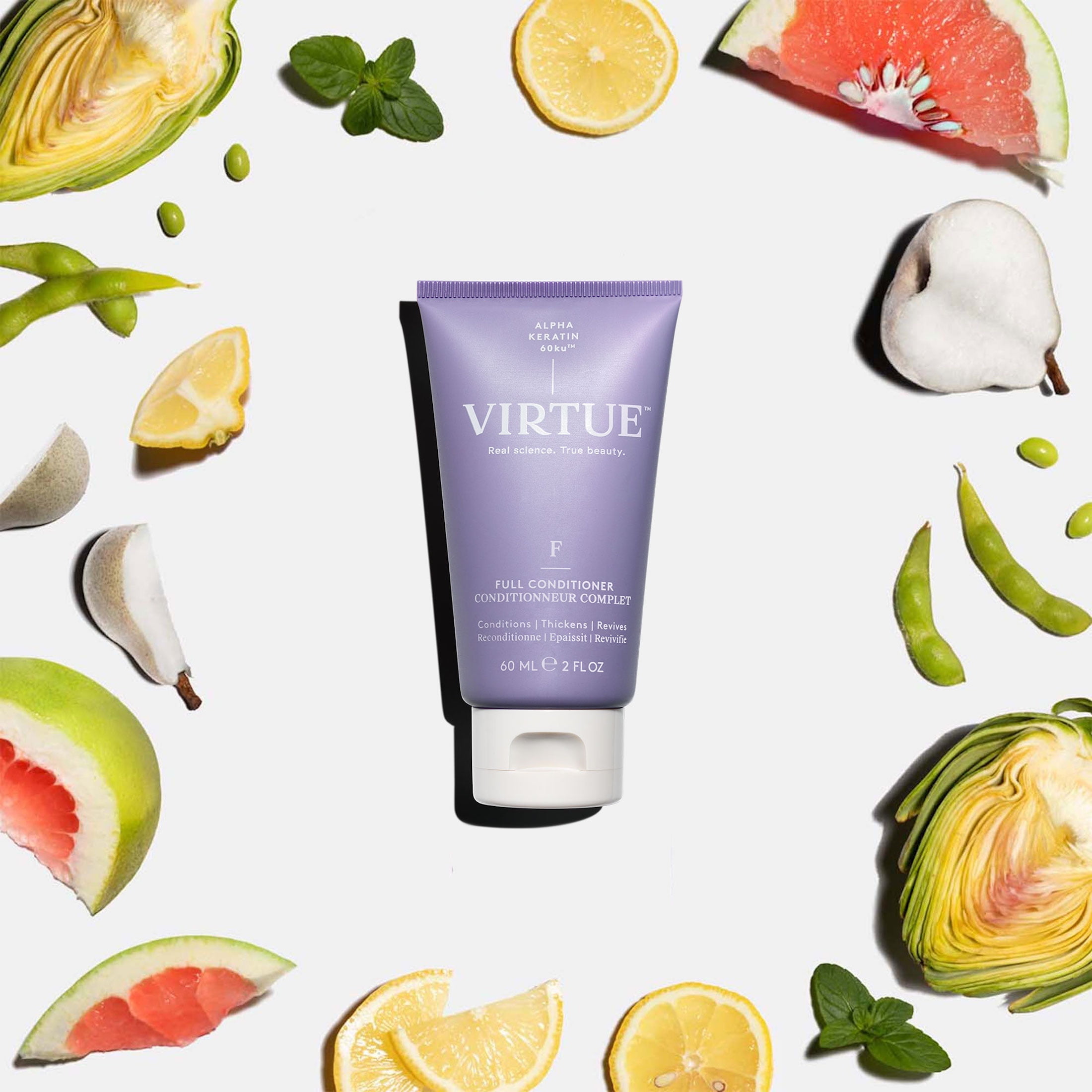 Virtue Thickening Full Hair Care Conditioner for Fine or Flat Hair, 2 oz