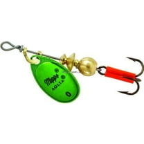 Mepps Aglia Plain Treble Fishing Lure, Green, 1/12th Oz - B0 GRP