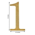 thumbnail image 4 of Balsa Circle 6" Gold Solid Number 5 Self-Adhesive Rhinestones Gems Sticker, 4 of 7