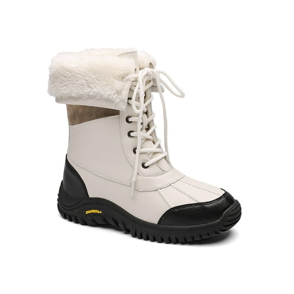 Tanleewa Snow Boots for Women Fashion Mid-Calf Winter Boots 5.5 Female