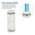 thumbnail image 4 of Unique Bargains Raccords à Pousser, Lot de 6 Raccords Tubes Droits, Blanc, 1/4 Pouce Od, 4 of 5