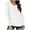 White, variant on Women's V-Neck Long Sleeve Solid Color T-Shirt Soft Everyday Basic Top for Casual Comfort Oversized T-shirts Short Sleeve Crewneck Casual Tops