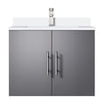 thumbnail image 2 of 24 - inch Wide Dark Grey Wood Vanity | One Storage Compartment, Soft Close | Scratch and Stain Resistant, 2 of 6