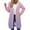 Pink, variant on Oversized Long Zip Jacket for Women Double Zipper Sweatshirt Fall Winter Streetwear Soft Feel Casual Longline Top Layer XXXL Size Purple