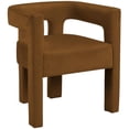 thumbnail image 2 of Meridian Furniture Athena Saddle Velvet Dining Chair, 2 of 14