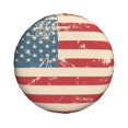 thumbnail image 3 of PUREYAH Retro Patriotic Flag Grunge Rv Spare Tire Cover, Wheel Covers Protectors Universal Fit for Camping Travel Trailer Truck 14 inch, 3 of 6