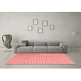 thumbnail image 3 of Ahgly Company Indoor Round Abstract Red Contemporary Area Rugs, 5' Round, 3 of 4