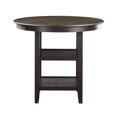 thumbnail image 4 of Lexicon Transitional Wood Counter Height Dining Room Table in Brown/Black, 4 of 5