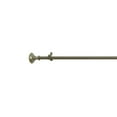 thumbnail image 4 of Decorative Telescopic Metal Curtain Rod, 28 to Inches Contemporary Round PVC Finials, Ultra Durable Brackets 3/4 Inch Diameter Drapery Rod for Window Treatment, Pewter-Spherical, 4 of 5