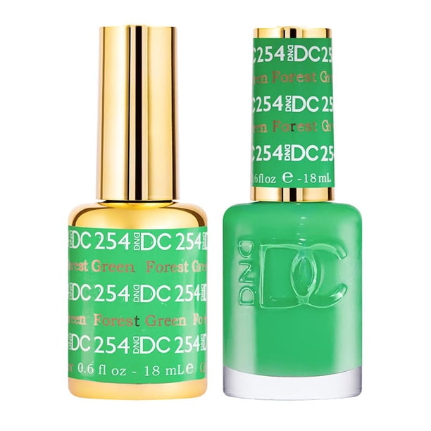 Set de esmaltes de uñas DND DC Green Collection 254 Forest Green