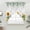 White, variant on Sunflowers Swag Valances for Windows, Kitchen Curtains 36 Inch Length 2 Panels Set, Floral Green Leaves Bees Watercolor Short Curtains for Small Windows Rod Pocket Cafe Curtains Drapes 28"x36"