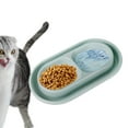 thumbnail image 4 of Cat Bowls for Food and Water Easy to Clean Ants Away Outside Pet Double Bowl Small Gray, 4 of 10
