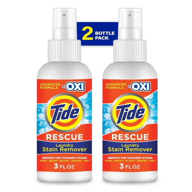 Spray quitamanchas para ropa Tide with Oxi, 90 ml (paquete de 2)