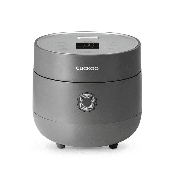 CUCKOO CR-0375FG 3 Cup (Uncooked) / 6 Cup (Cooked) Micom Rice Cooker & Warmer with Nonstick Inner Pot, 10 Menu Modes, LCD Display, Fuzzy Logic Tech, Auto Clean (Gray)