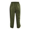 thumbnail image 4 of pxiakgy jeans for men men spring and summer pant trouser casual all match solid color cotton linen fashion loose beach pants men casual pants green + m, 4 of 6