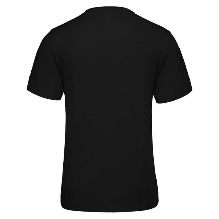 SMihono Deals 2024 Men's Solid Short Sleeves With Holes In Summer Fashion  Comfortable Blouse Top Men's & Big Men's Crew-Neck Tees Shirts Black 6