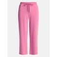thumbnail image 6 of Joyspun Women's French Terry Knit Sleep Capri Pants, 25” Inseam, Sizes XS-3X, 6 of 6