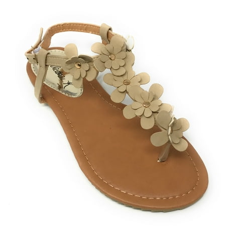 

Victoria K T-Strap Flower Sandal (Women s)