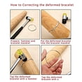 thumbnail image 3 of lionlar Hard Wood Oval Bracelet Sizing Bangle Mandrel Wire Wrapping Tool for Jewelry, 3 of 9
