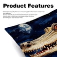 thumbnail image 2 of Crocodile Patterns - Set of 2, Available in 16x16, 18x18, and 20x20 Inches for Various Occasions, Sofa, Bed, Chair - Includes Pillow Inserts, Cushion Covers, Decorative Pillows, 2 of 6