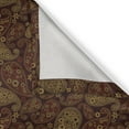 thumbnail image 4 of Ambesonne Paisley Valance Pack of 2, Oriental Damask Design, 54"X12", Redwood and Amber, 4 of 5