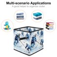 thumbnail image 2 of Lce Hockey Foldable Storage Containers Bins with Handle, 10.8"x10.5"x10.6", Large Capacity Storage Basket, 2 of 6