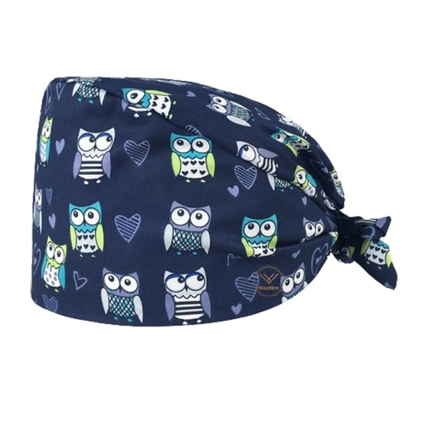 Gorro de quirófano, gorro de enfermera, regalo para el Día de la Enfermería, gorro de enfermería para trabajadores, mujeres y hombres estilo F