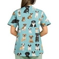 thumbnail image 3 of BDPORKAS Women Scrubs Nurse Uniforms Stretch Short Sleeve with Pockets Scrub Tops Characters Cartoon Cute Soft Nurse Tee, 3 of 5