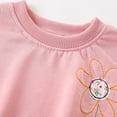 thumbnail image 5 of Ruiwill Girl Outfit Set Sets Winter Autumn Cartoon Sunflower Floral Print Long Sleeve Round Neck Top With Elastic Waist Pants Two Piece Toddler Kids Clothes Girl Clothes Pink Size 1-2 Years, 5 of 9