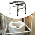thumbnail image 6 of Bothyi Elderly Squat Toilet Seat Strong Bearing Capacity Easy to Wash Commode Stool Black, 6 of 8