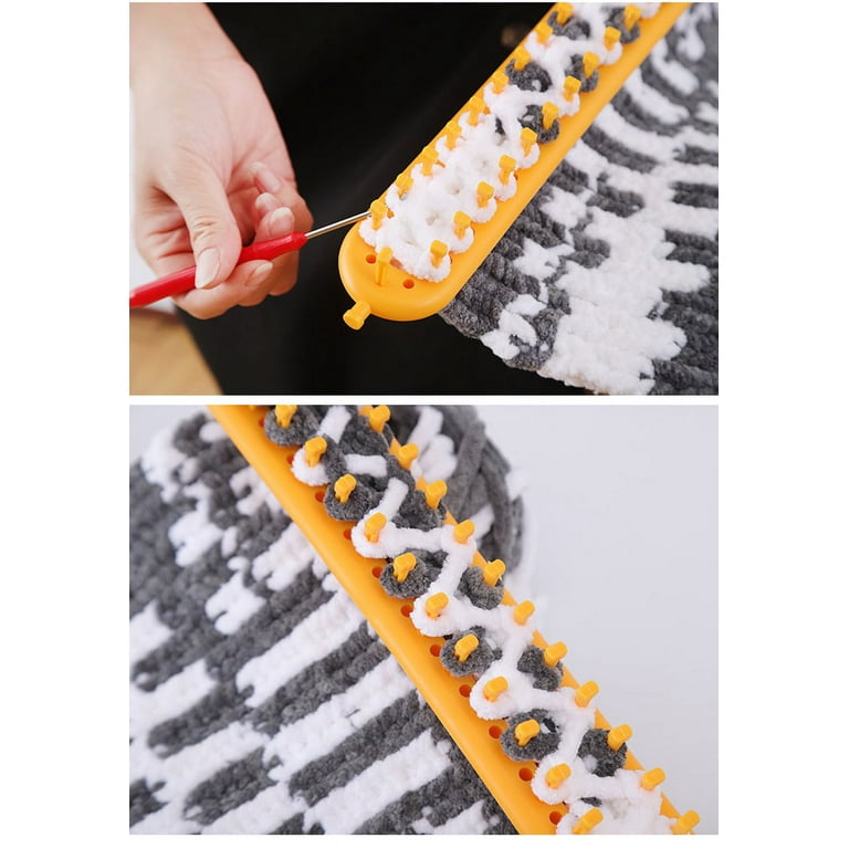 Knitting Kit 3pcs Set Weaving Loom Plastic Pompom Sock Scarf DIY Weaving  Tool