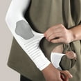 thumbnail image 3 of Unique Bargains 1 Pair Sun Protection Arm Sleeves for Cycling White Gray, 3 of 5