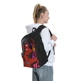 thumbnail image 6 of Lsque Scooby-Doo Pattern Adult Backpack – Durable & Lightweight PU Canvas Storage Bag , 15” Laptop Compartment, and Multiple Pockets, 6 of 7