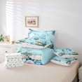 thumbnail image 6 of Feelyou Cartoon Axolotl Bedding Comforter Set 7pcs, Cartoon Letter M King Bedding Sets, 6 of 8