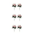 thumbnail image 4 of Youkk 2pcs Easy To Clean – Realistic Appearance – Artificial Flowers For Wedding pink 3Set, 4 of 6