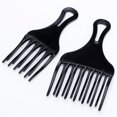 thumbnail image 3 of ZHAOCHENG piezas Legrand (negro) Afrocomb, AfroComb de dientes anchos de plástico, peine para pelo rizado, para peinar y desenredar el cabello enredado, 3 of 5