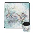 thumbnail image 2 of HELLHERO Owls on Blooming Branch Sewing Machine Mat Beautiful & Practical Fusion Lightweight Dustproof Protective Mat for Friend Family Gift Sewing Classes, 2 of 5