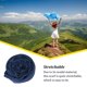 thumbnail image 4 of Minnieouse Bufanda turbante Color liso Suavidad Envoltura para la cabeza Transpirable Diseño simple Ampliamente aplicable Suministros para niñas Accesorios de disfraces Azul vaquero, 4 of 6