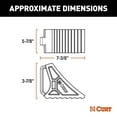 thumbnail image 2 of CURT HD Rubber Wheel Chock w/Handle Single Trailer Mount [22803], 2 of 2