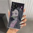 thumbnail image 5 of Funda de teléfono Demon Slayer Kamado Nezuko para Samsung Galaxy S24 S23 S22 S21 Ultra S20 FE S10 Plus S10E S9 S8 + S7 Edge con estampado suave, 5 of 5
