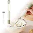 thumbnail image 3 of Handheld Stirrer Battery Operated Green Handheld Foam Maker Cordless Mixer Easy Cleaning For Coffee Cocoa Egg Drinks Home Kitchen, 3 of 9