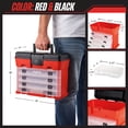 thumbnail image 7 of Stalwart Portable Tool Storage Box - Small Parts Organizer with 4 Trays, 7 of 7